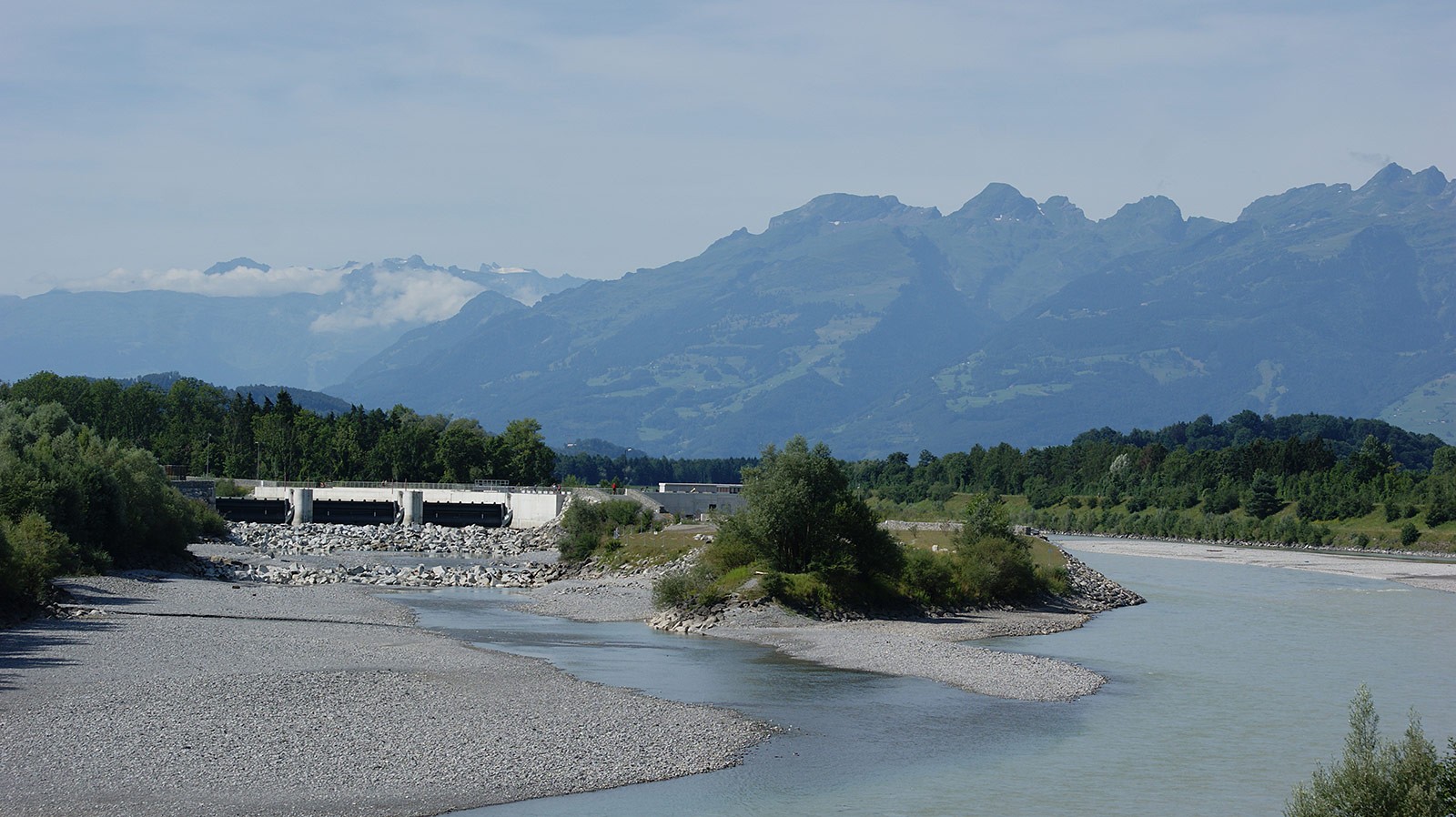 Zusammenfluss Ill Rhein, Feldkirch